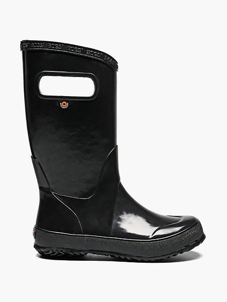 BOGS Boots Deutschland - Rainboot Solid Leichte Wasserdichte Stiefel Kinder Schwarz DE17238